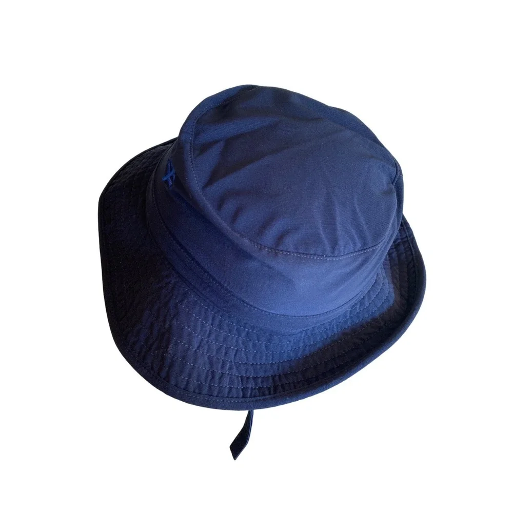 Coolibar Navy Baby Splashy Bucket Hat 12-24M 84% Polyester 16% Spandex Lightweig